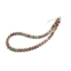 Red Pink and Green Beaded Watermelon Jade Necklace